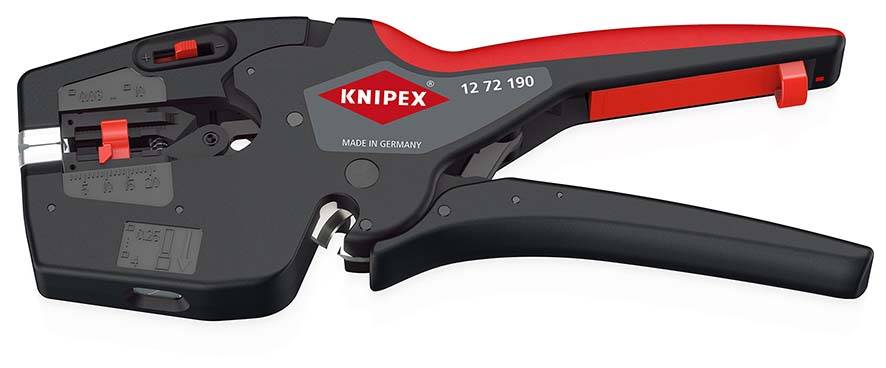 KNIPEX 12 72 190 SB NexStrip Elektriker-Multiwerkzeug mit rutschhemmenden Kunststoff-Hüllen 190 mm-0