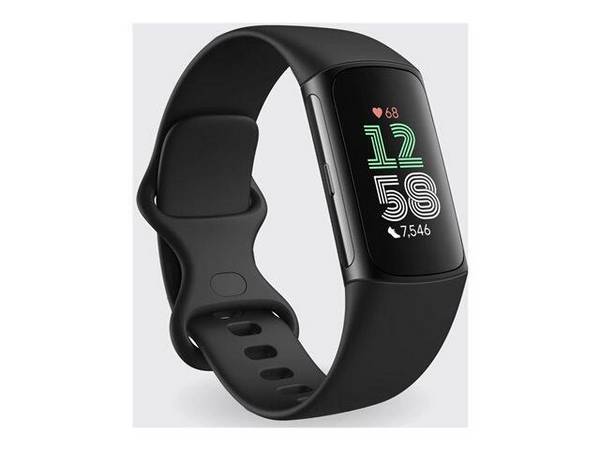 Google Fitbit Charge 6 Fitness Tracker, Obsidian/Schwarz GA05183-EU