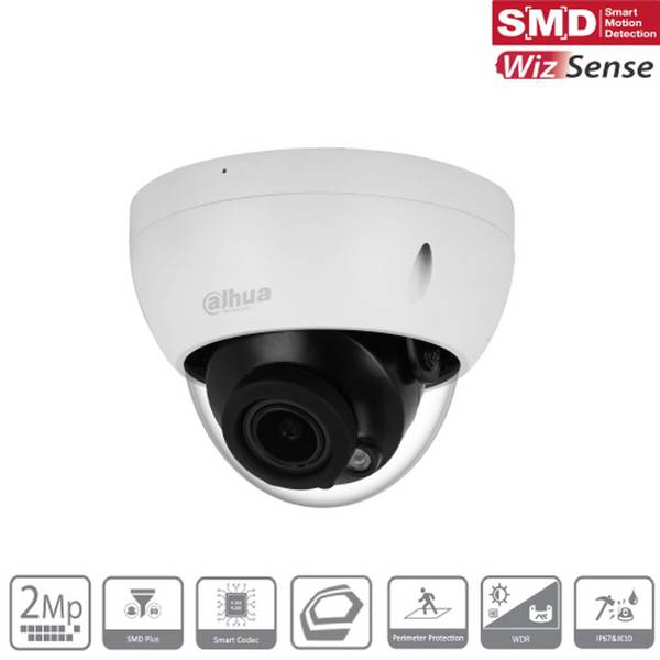 Dahua CCTV 2MP IR Vari-focal Dome WizSense Network Camera