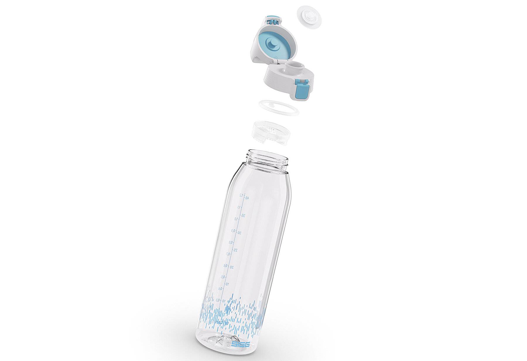 SIGG - Tritan Renew Trinkflasche - Total Clear ONE MyPlanet Aqua - Für Kohlensäurenhaltigen-4