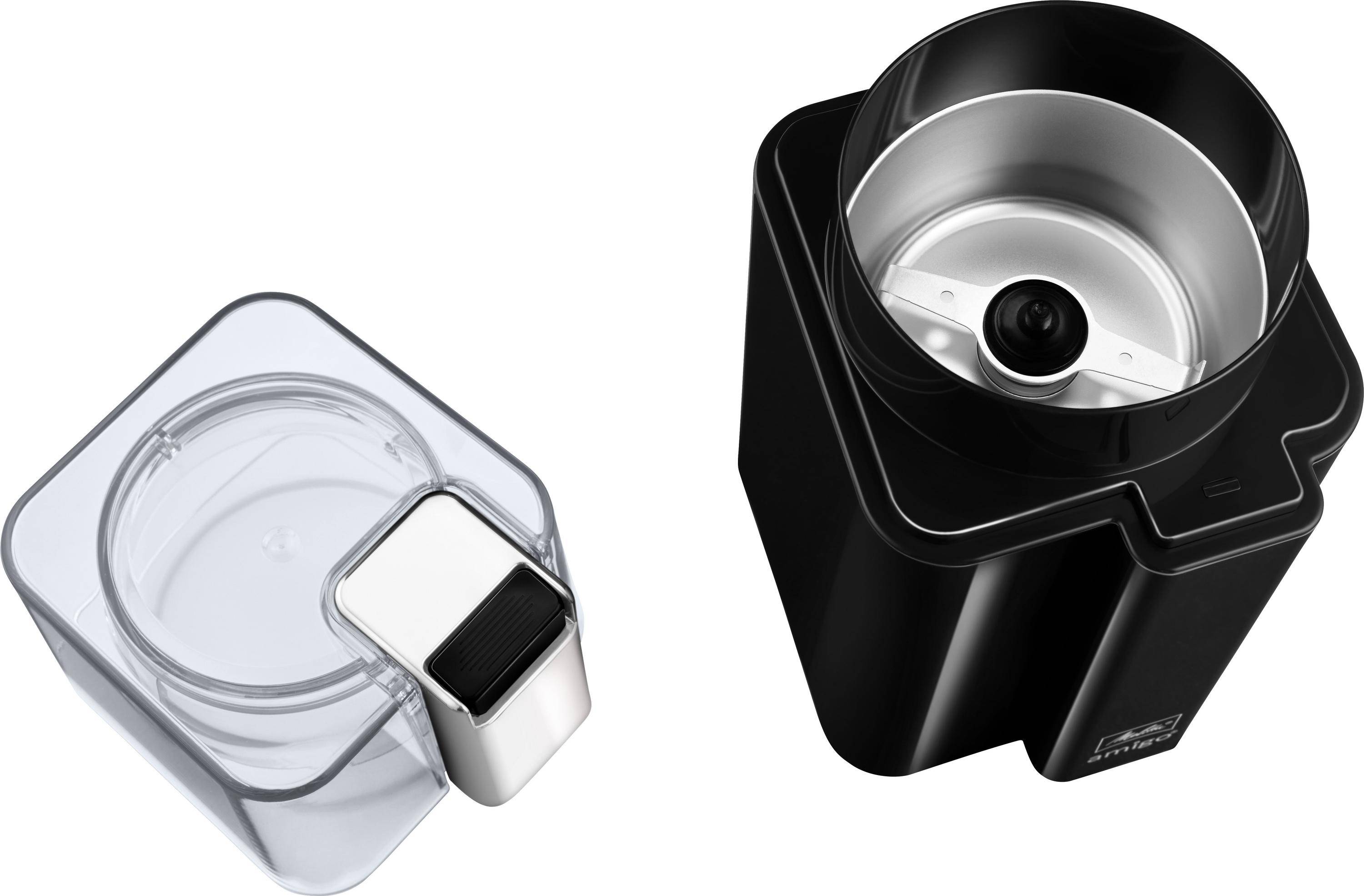 Melitta Amigo, Mühle mit Schlagmesser, 60 g, Schwarz, Edelstahl, 170 W, 954 g, 93 mm-2