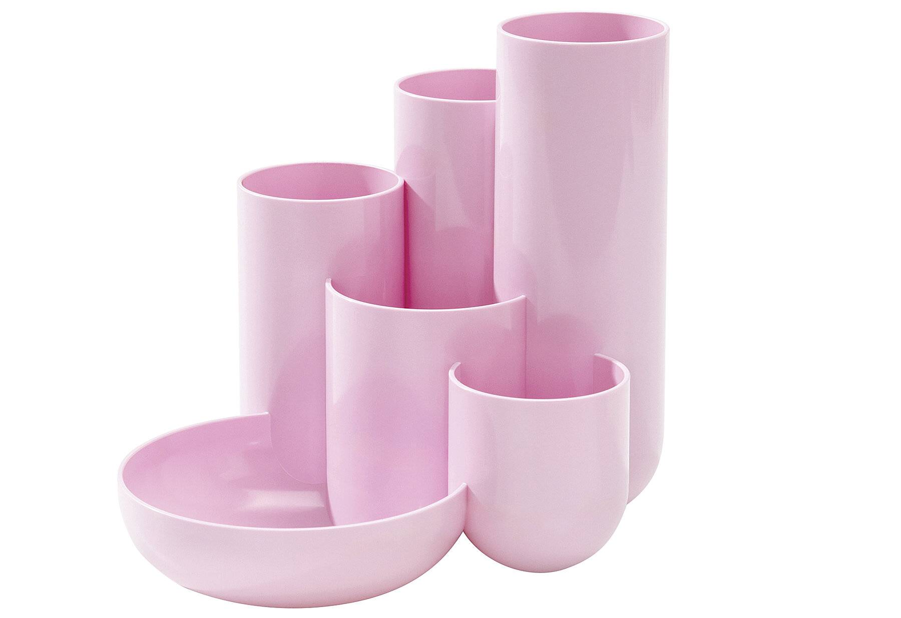 HAN - Schreibtischköcher CAMPUS rosa/pastell mit 5 Röhren und 1-2