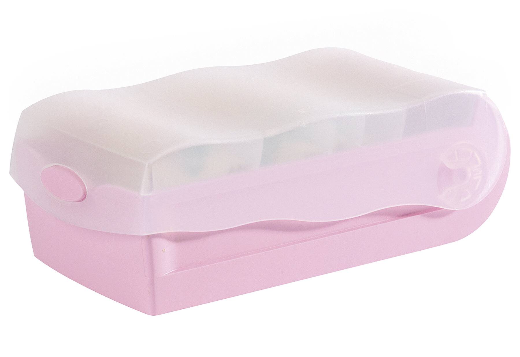 HAN - Lernkartei CROCO DIN A8 rosa/pastell mit 5 Stützplatten und 100 Karten-2