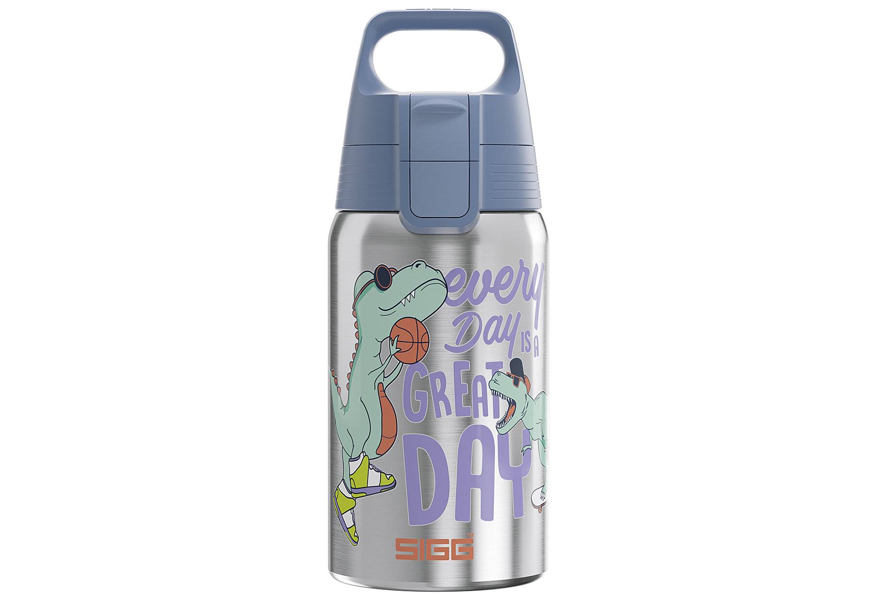 SIGG - Edelstahl Trinkflasche Kinder - Shield One Great Day - Für Kohlensäurehaltige Getränke-0