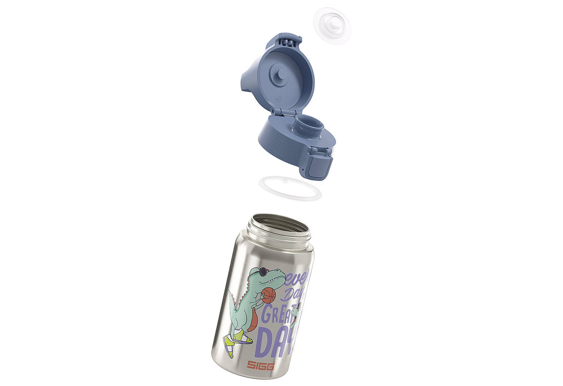 SIGG - Edelstahl Trinkflasche Kinder - Shield One Great Day - Für Kohlensäurehaltige Getränke-3