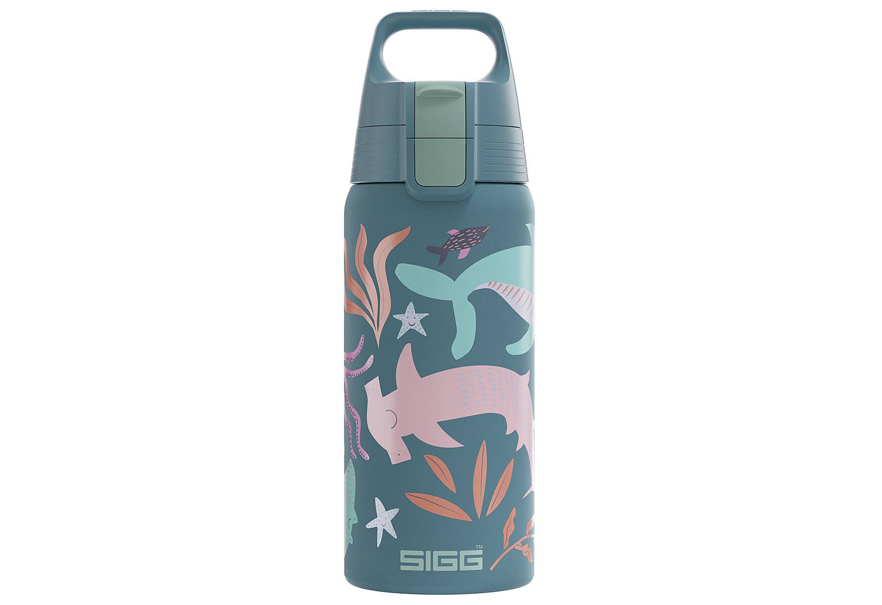 SIGG - Isolierte Trinkflasche Kinder - Shield Therm One Blue World - Kohlensäuregeeignet --0