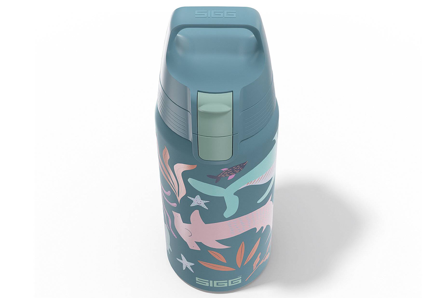 SIGG - Isolierte Trinkflasche Kinder - Shield Therm One Blue World - Kohlensäuregeeignet --1