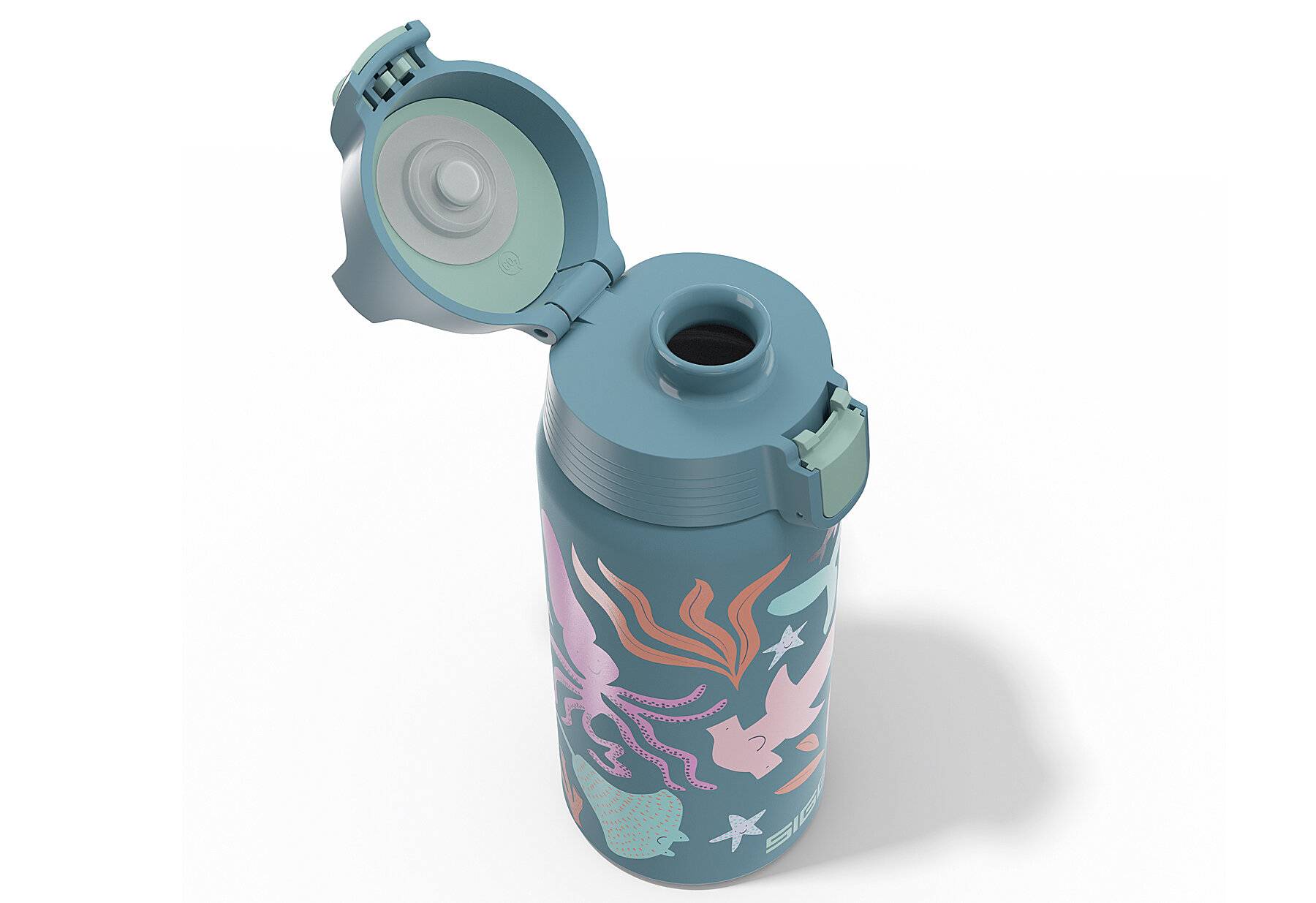 SIGG - Isolierte Trinkflasche Kinder - Shield Therm One Blue World - Kohlensäuregeeignet --2