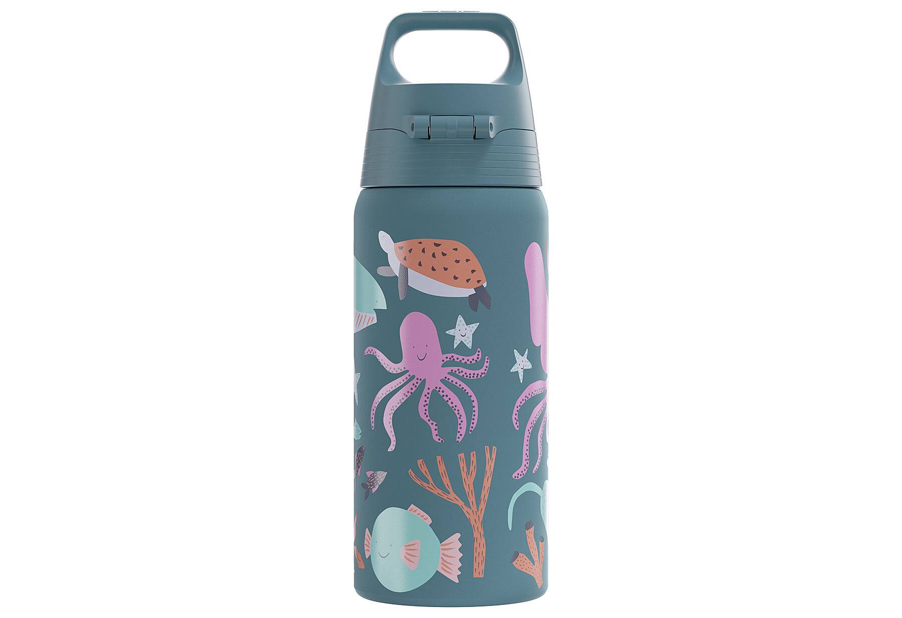 SIGG - Isolierte Trinkflasche Kinder - Shield Therm One Blue World - Kohlensäuregeeignet --3