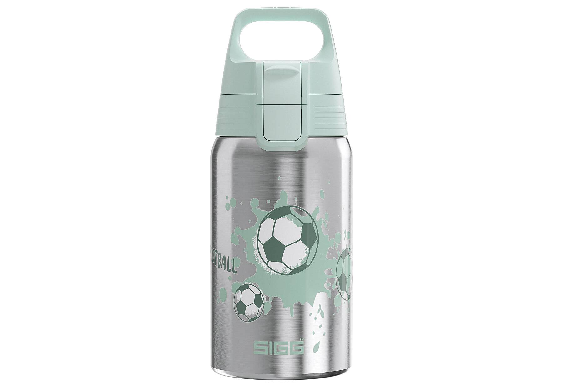 SIGG - Edelstahl Trinkflasche Kinder - Shield One Love Football - Für Kohlensäurehaltige-0