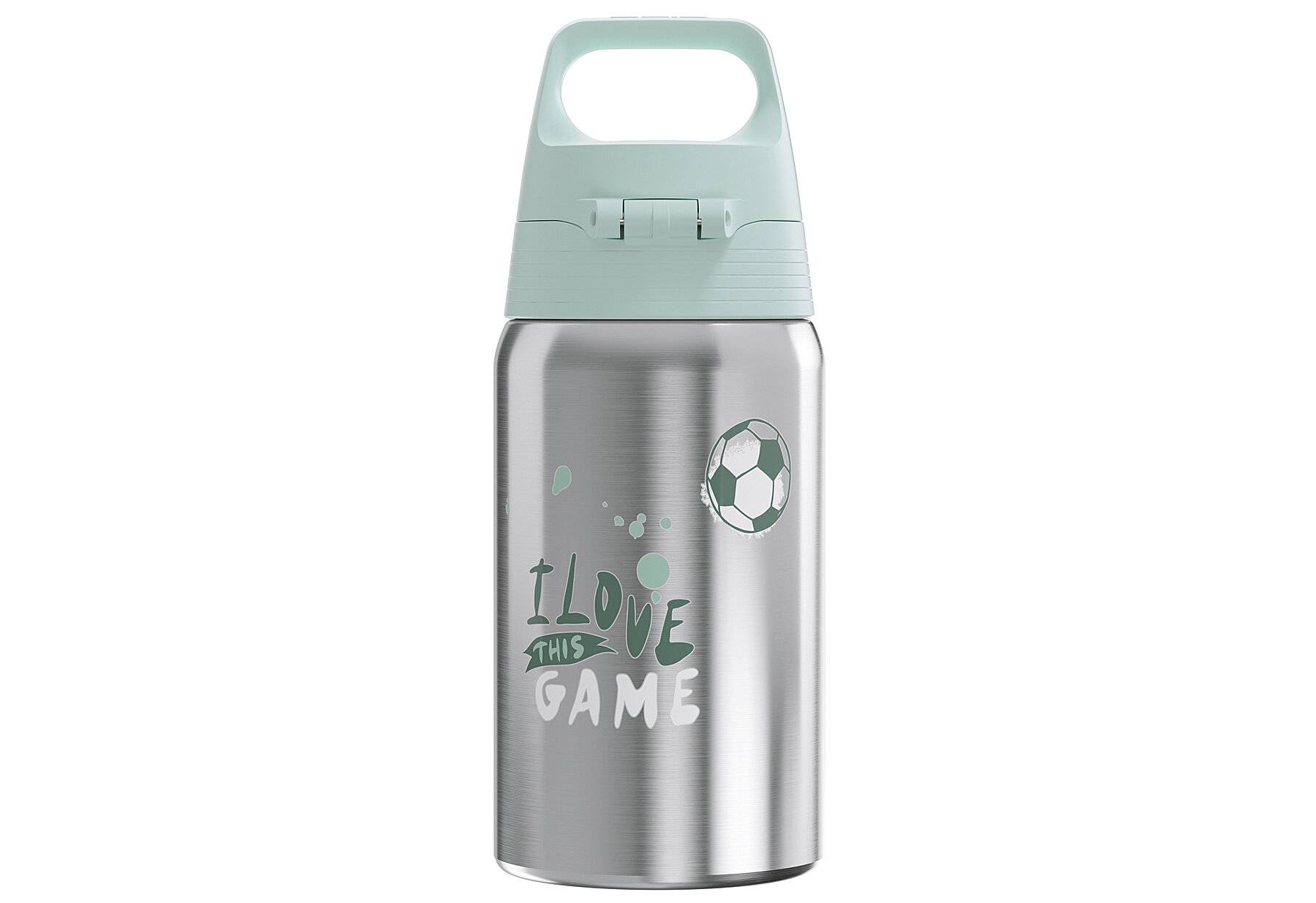 SIGG - Edelstahl Trinkflasche Kinder - Shield One Love Football - Für Kohlensäurehaltige-1