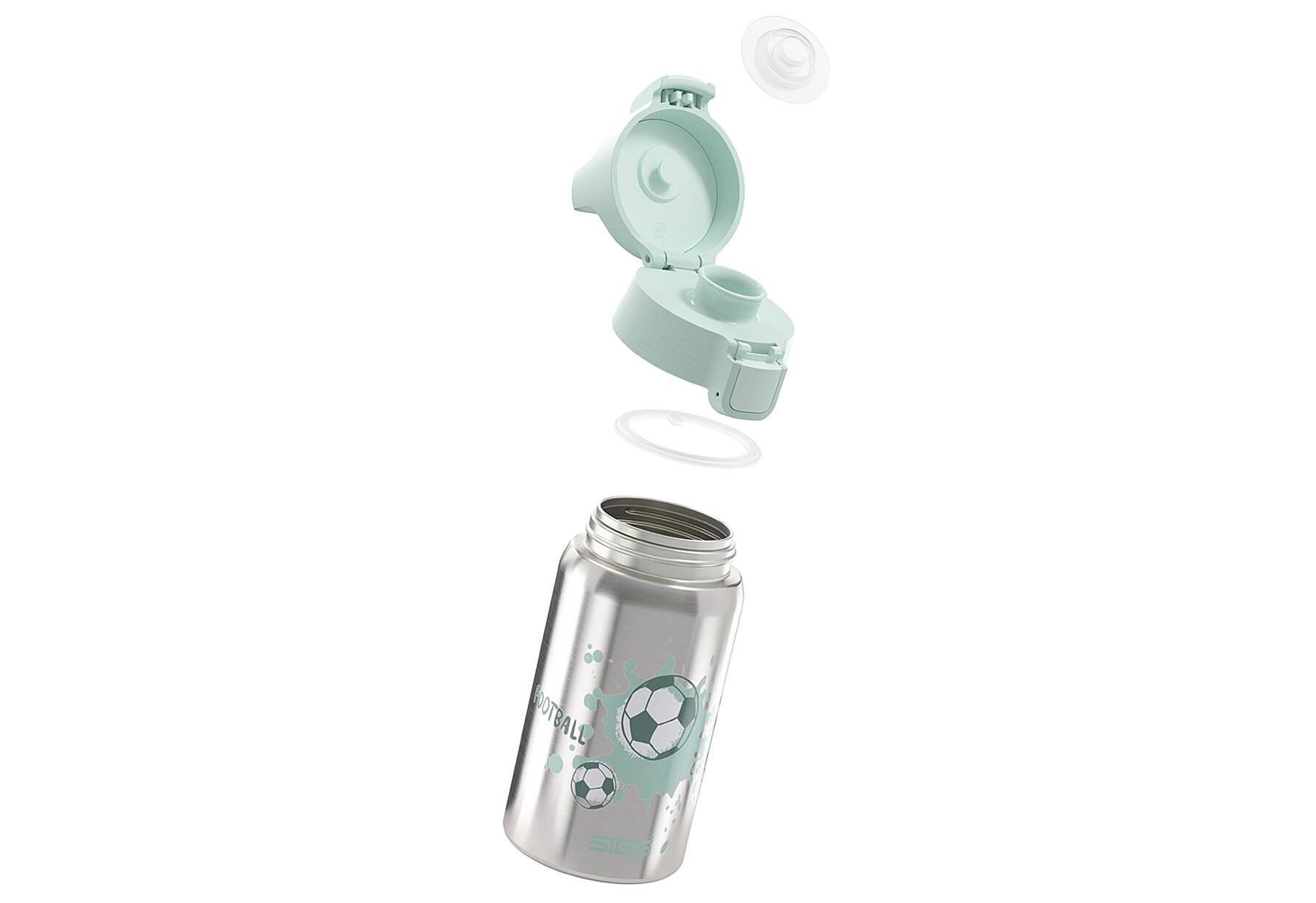 SIGG - Edelstahl Trinkflasche Kinder - Shield One Love Football - Für Kohlensäurehaltige-4