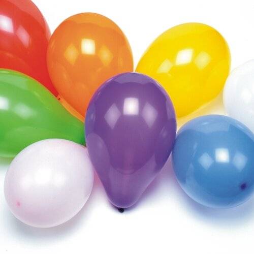 PAPSTAR 100 Luftballons rund Ø 28 cm farbig sortiert Luftballons farbig-0