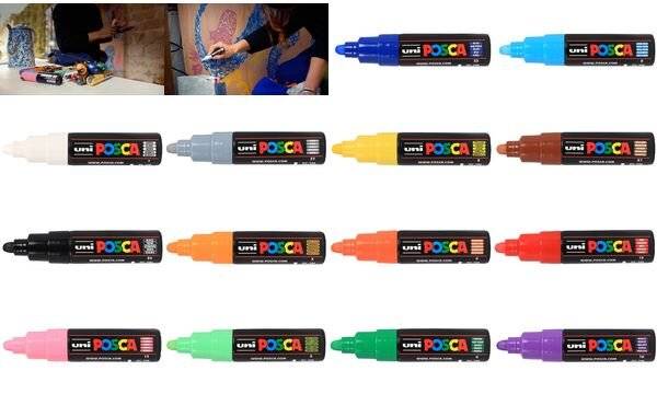 POSCA Pigmentmarker PC-7M, grau (5654840)-0
