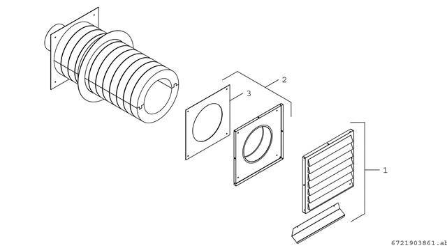 BOSCH Wanddurchführung WG160/1-1