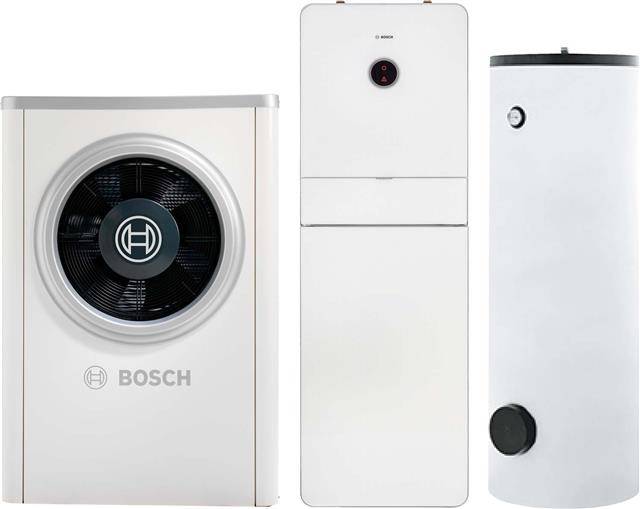 Bosch Luft-Wasser-Wärmepumpen-Paket Bopa CS731 Compress CS7001i AW 9 OR-S, R410A, 9kW, AWMB 9, WP-Speicher HR 300,-1
