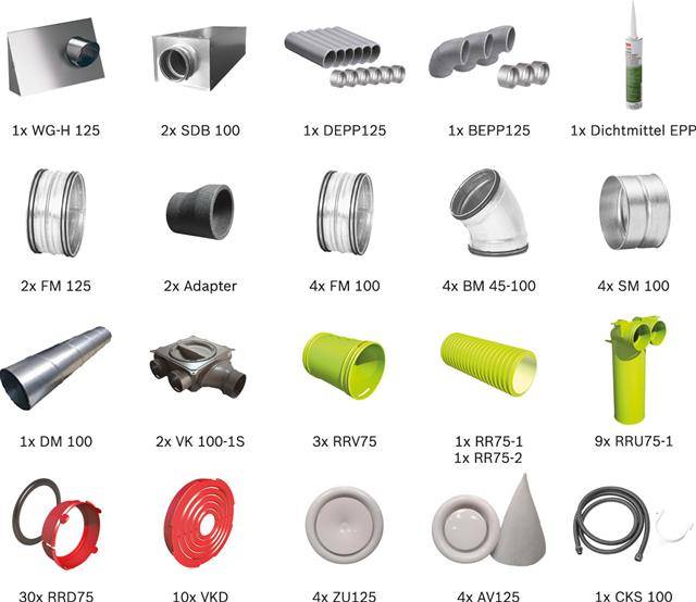 BOSCH Wohnungslüftungspaket BOPA VE123-0