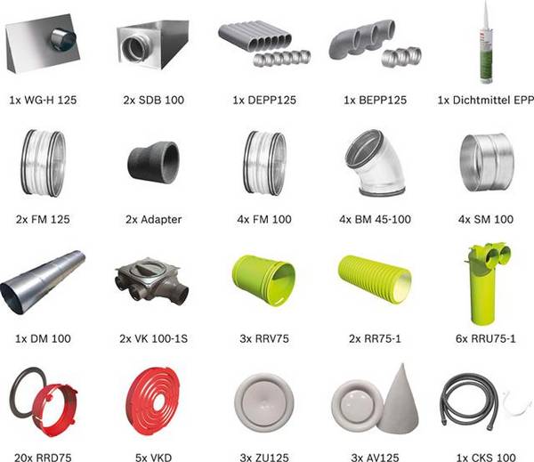 BOSCH Wohnungslüftungspaket BOPA VE121