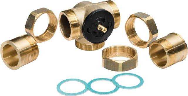Bosch 3-Wege-Mischventil WWV40-2 DN 40, Kvs 65, G 2 1/4" für Sole-Wasser-Wärmepumpen-1