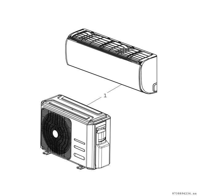 BOSCH Klimagerät CL3000iU W 26 E, Split Inneneinheit, 292x729x200, 2,6 kW-1