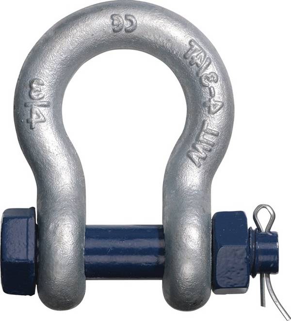 Schäkel Trgf.3250kg Bügel/Bolzen 16/20mm HC2=geschweifte Form CADENA