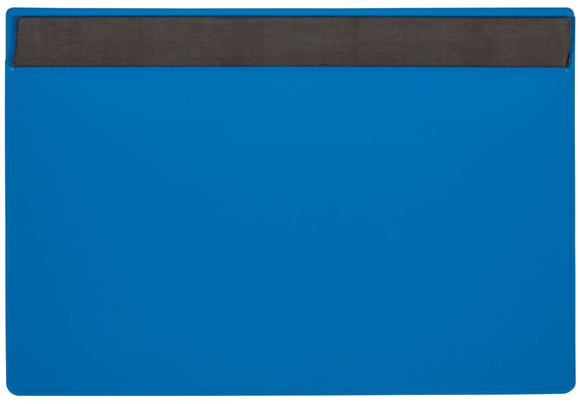 Etikettentasche,HxB 105x220mm,magnetisch,PVC,blau/transparent-1