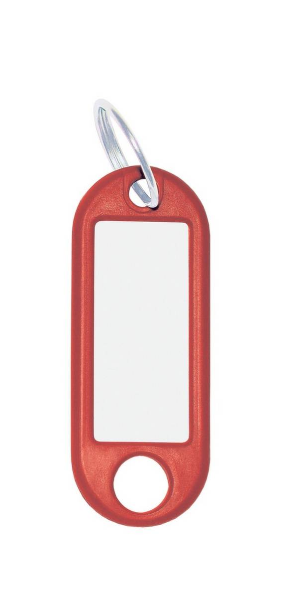 Schlüsselanhänger,Kunststoff,rot,m. Ring,HxB 52x21mm-0