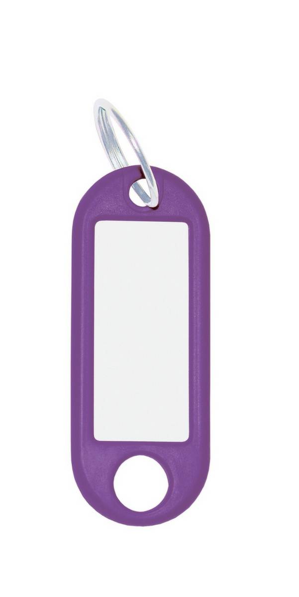 Schlüsselanhänger,Kunststoff,violett,m. Ring,HxB 52x21mm-0