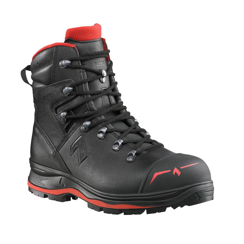 HAIX Sicherheitsschuh TREKKER PRO 2.0, schwarz/rot, Größe UK 7.5 / EU 41-0