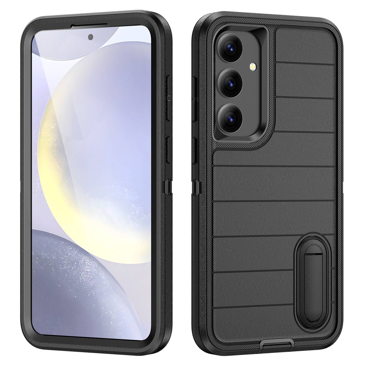 Für Samsung Galaxy S24 Defender Gen2 Robuste PC + Silikon Handyhülle mit Halter-0
