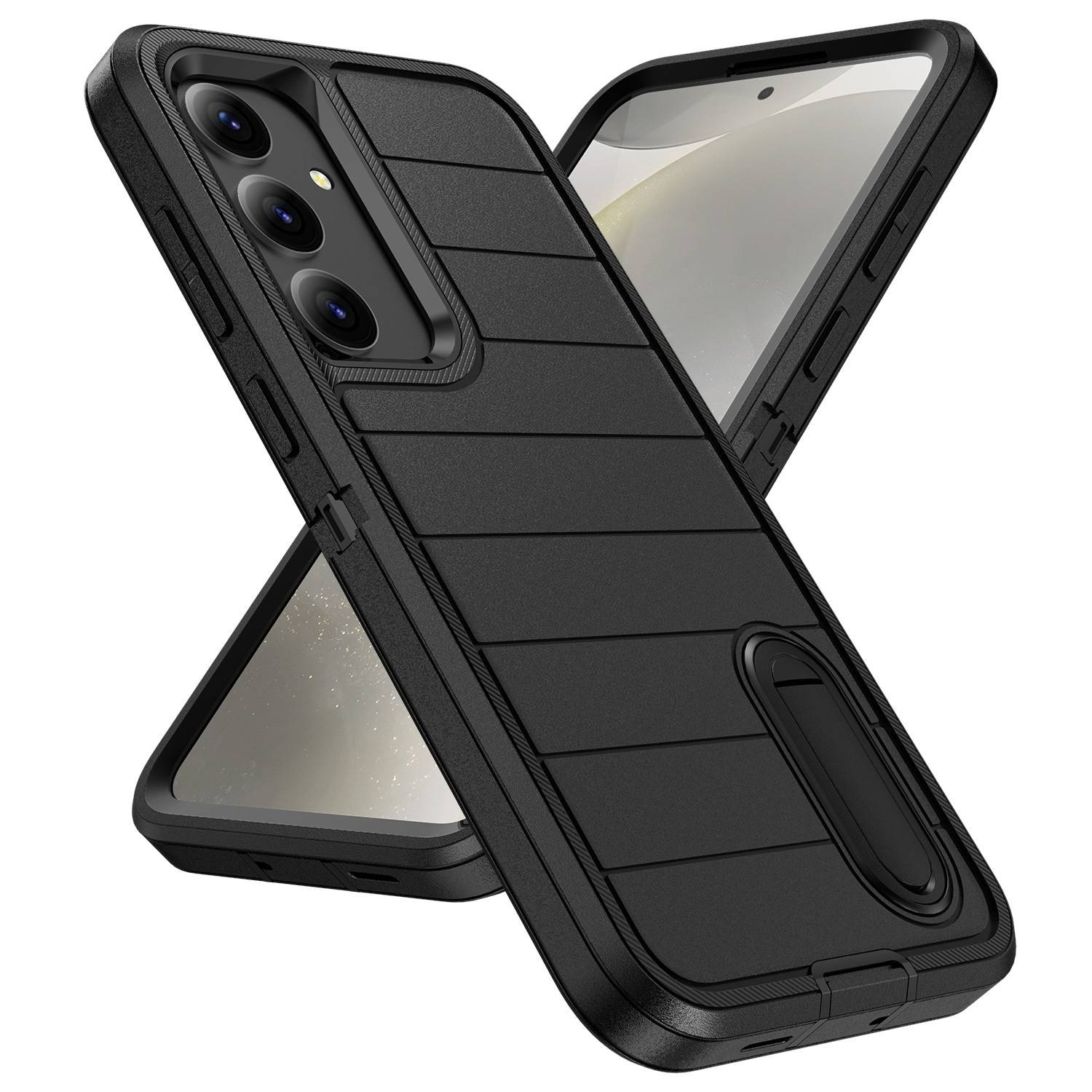 Für Samsung Galaxy S24 Defender Gen2 Robuste PC + Silikon Handyhülle mit Halter-1