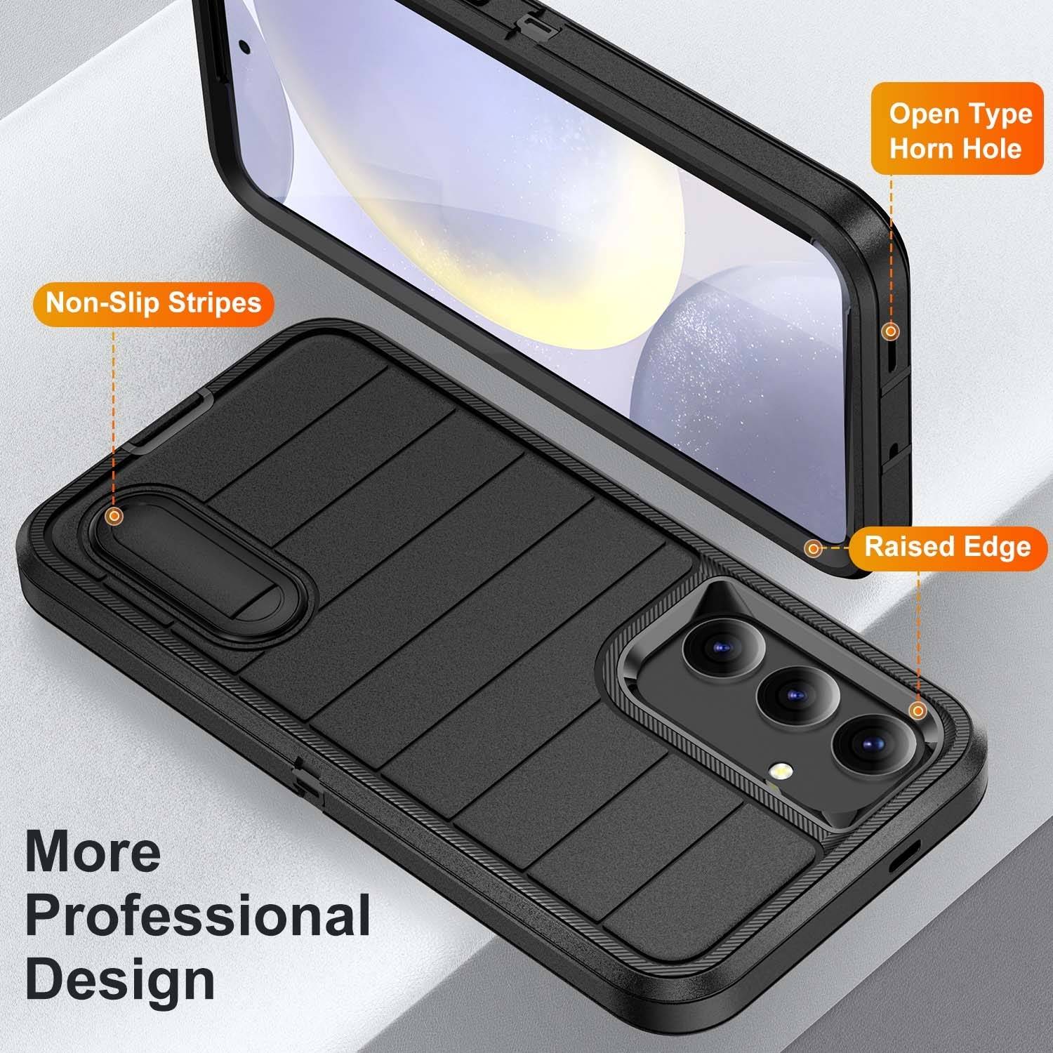 Für Samsung Galaxy S24 Defender Gen2 Robuste PC + Silikon Handyhülle mit Halter-2