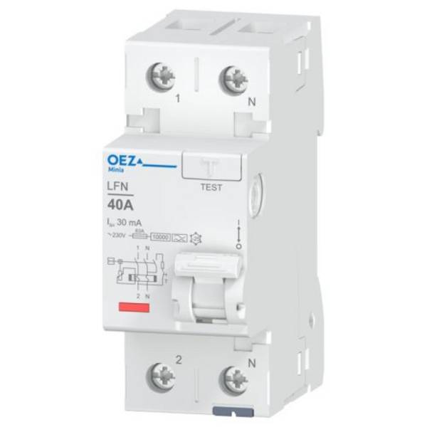 40A FI-Schalter 2-pol. 30mA, AC 230V, RCD