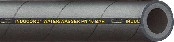 Industrie-Wasserschlauch Inducord, SBR, schwarz, 22x4mm 40m
