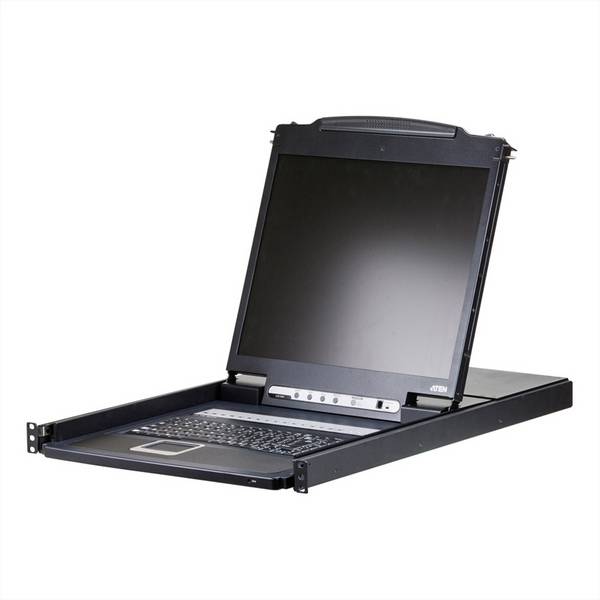 ATEN CL1316N KVM-Switch, 48cm TFT, VGA, PS/2-USB, 16 Port, DE-Layout
