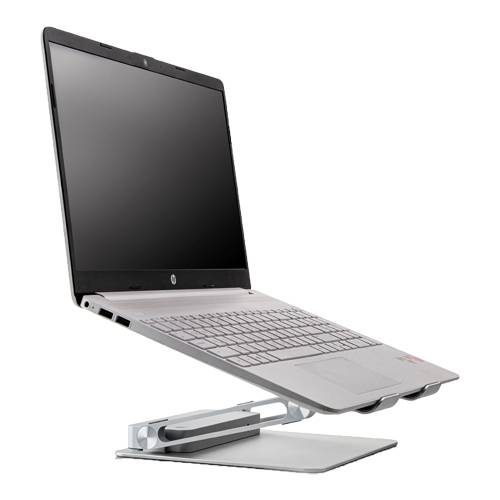 KRAMER KDock-6 - Multiport Adapter (4K@60Hz | Eingang: USB-C female | 2x Ausgang | 7x Datenport | inkl. Halter) - silber-0