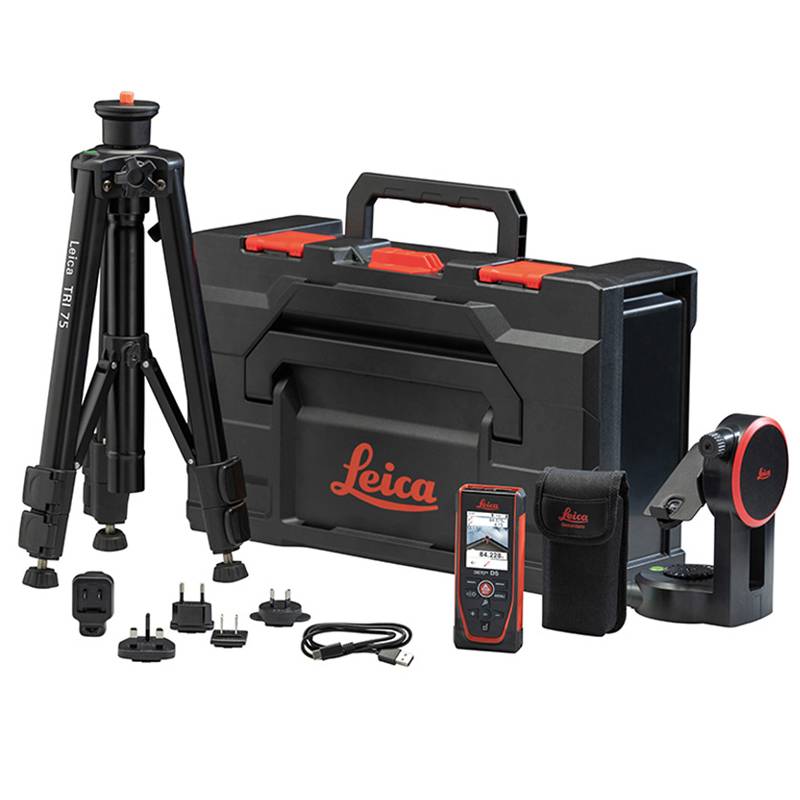 Leica Disto D5 Laser-Entfernungsmesser als Set - bis zu 200m Reichweite und 1mm Genauigkeit-0