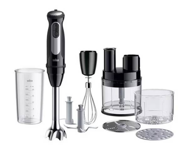 Braun MultiQuick 5 Pro MQ55755M Hand Blender with 25 Speed Settings, Black