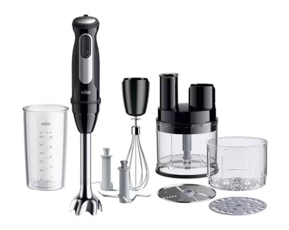 Braun MultiQuick 5 Pro MQ55755M Hand Blender with 25 Speed Settings, Black-0