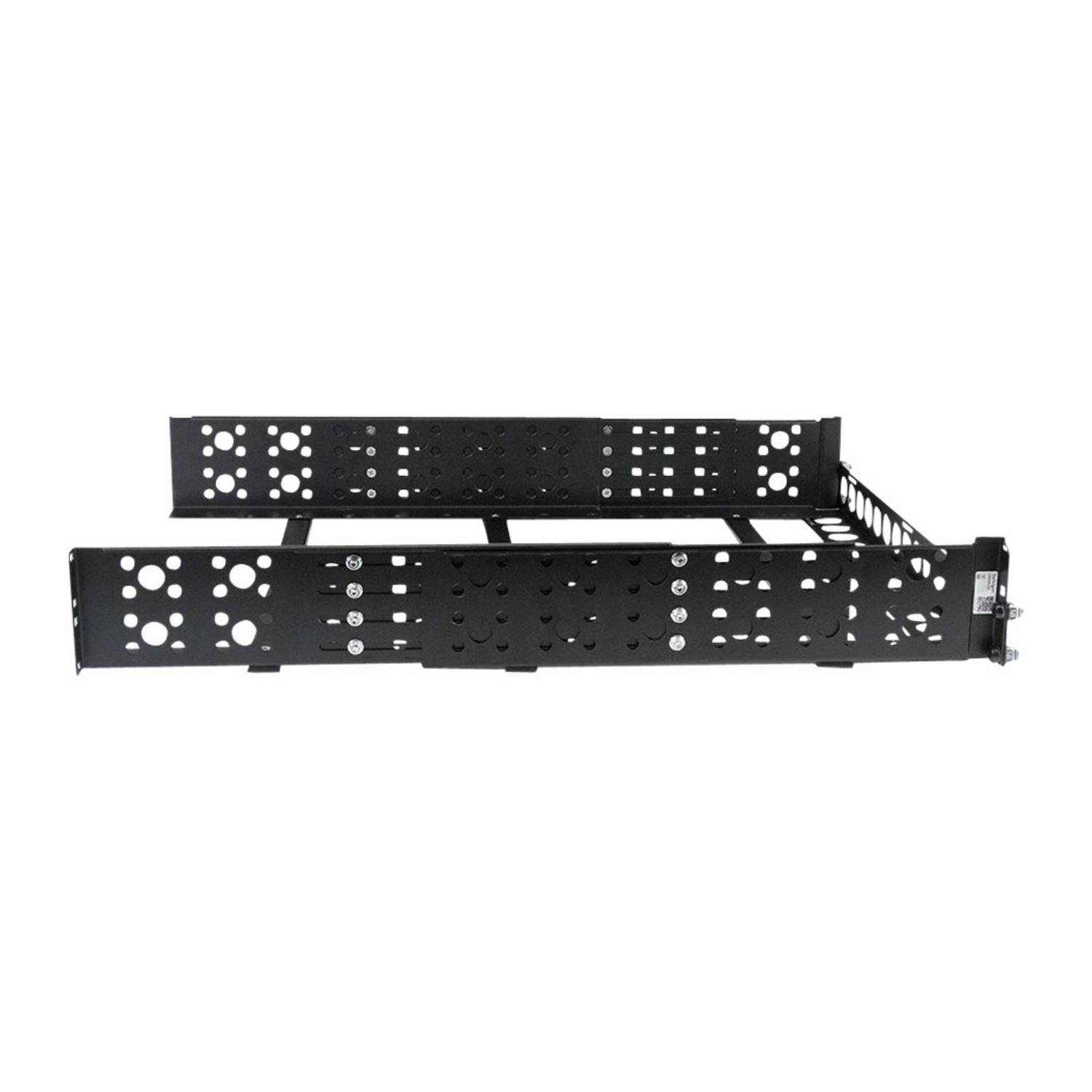 StarTech.com 2HE tiefenvestellbare 19 Zoll Server Rack Schienen - Universal Rack Schiene - Rack-Schiene - Schwarz - 2U --1