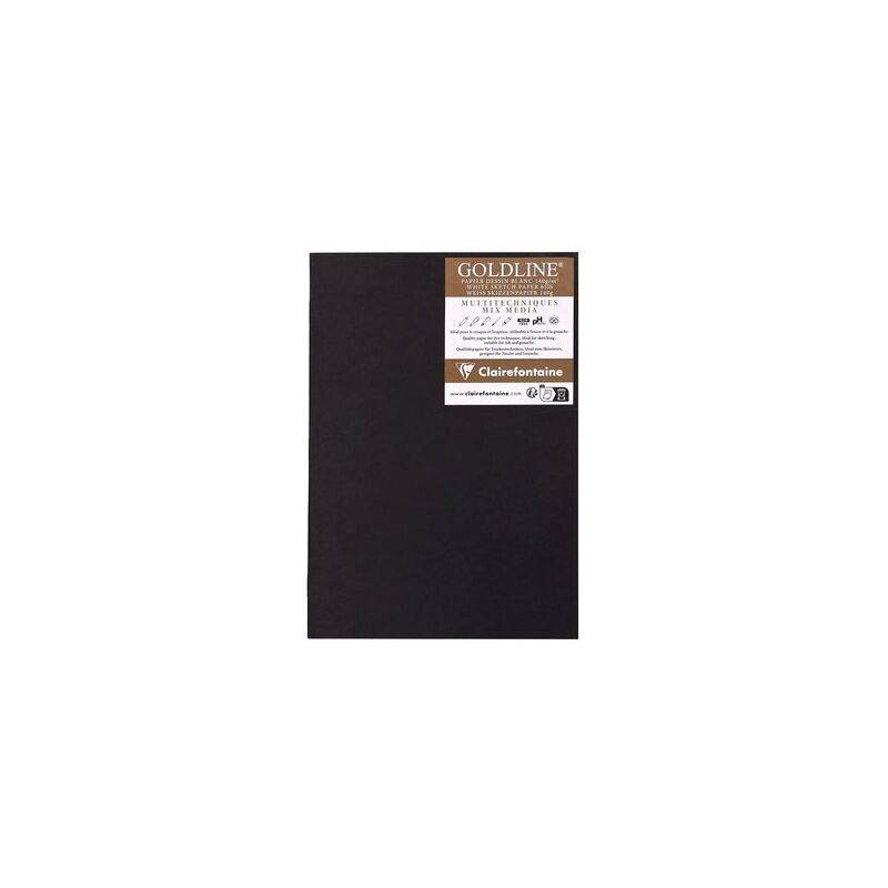 Clairefontaine Skizzenheft GOLDLINE, DIN A4, schwarz
