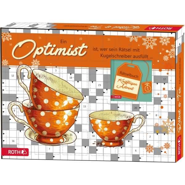 Adventskalender 'Rätsel und Bio-Tee-Adventskalender' bestückt-1