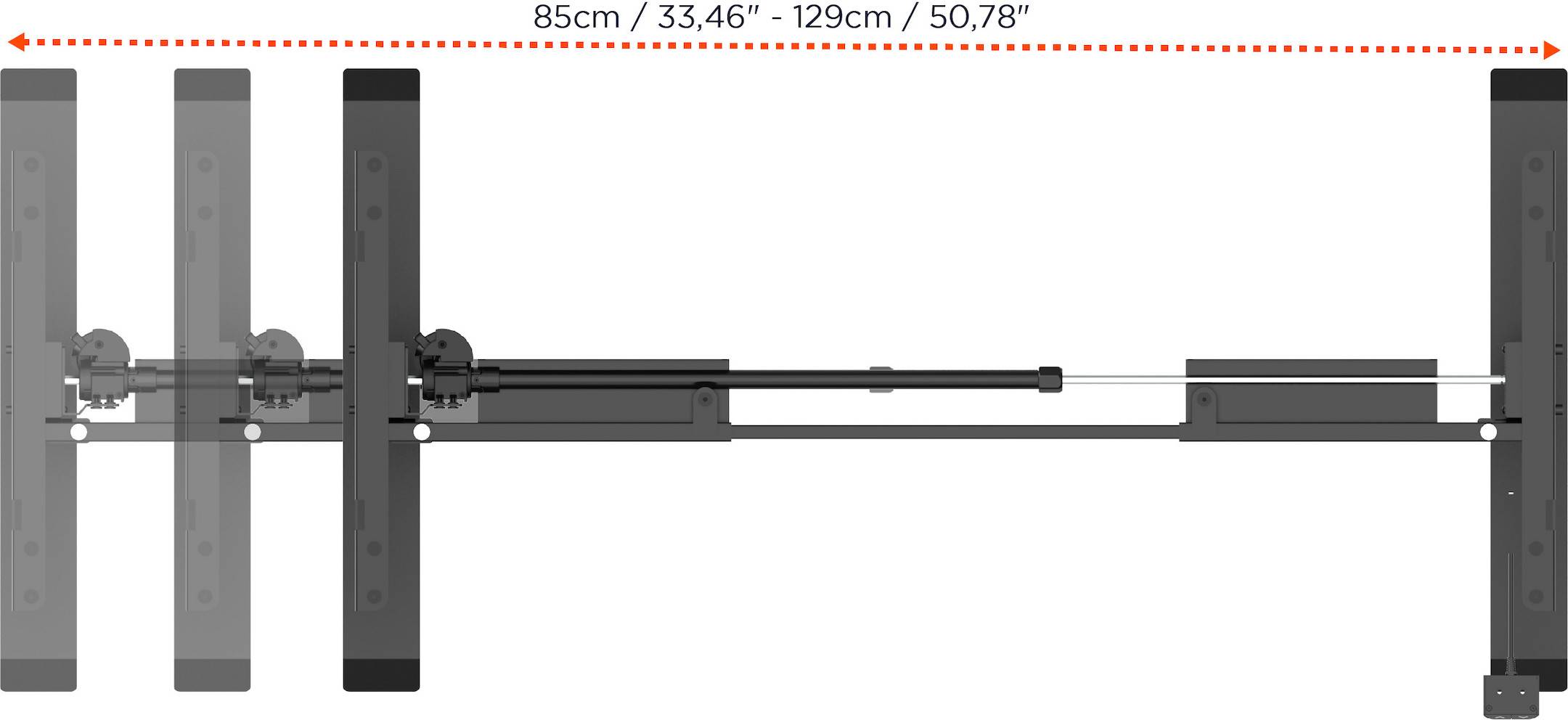 celexon elektrisch höhenverstellbarer Schreibtisch Economy eAdjust-71121 - schwarz, inkl. Tischplatte 150 x 75 cm-2