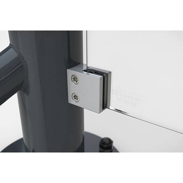 Personenüberdachung im Pavillon-Stil zum Einbetonieren HxBxT 3100 x 3300 x 3300 mm anthrazitgrau RAL 7016. WSM-2