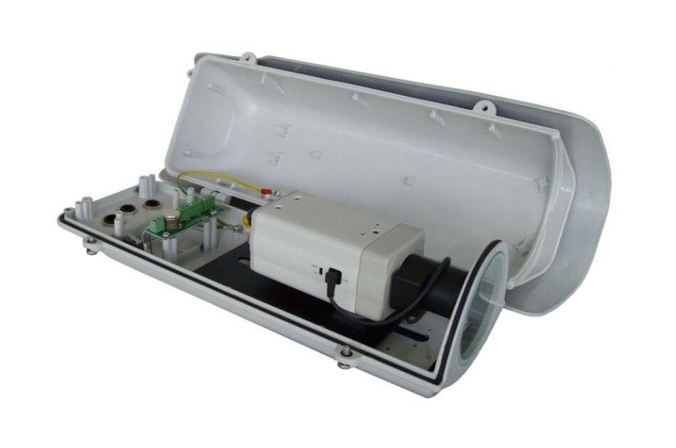 Global Proof CRONO CPK400+TC+ST+RS+WP -230 Wetterschutzgehäuse aus Aluminium, inklusive Sonnendach, 230VAC Heizung-1