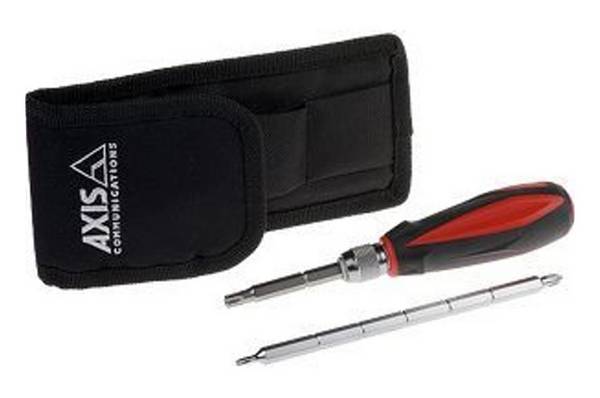 AXIS 4IN1 SECURITY SCREWDRIVER, Schraubendreher Set, 4-in-1, Biteinsätze pasend für Axis Produkte, inkl. Tasche Kostenf