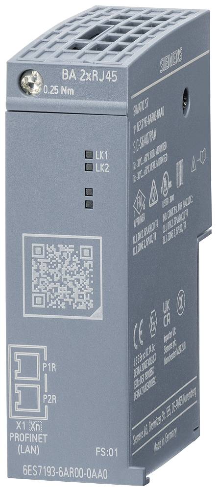 Siemens Siemens Busadapter 6ES7193-6AR00-0AA0 BusAdapter BA 2xRJ45 Simatic ET 200SP E10 Siemens Busadapter 6ES7193-6AR00-0