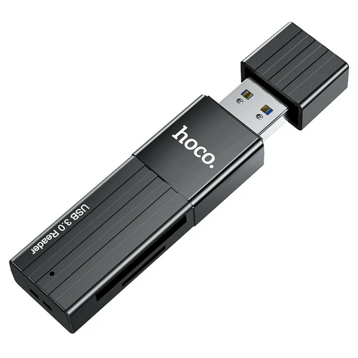 HOCO 2in1 USB A 2.0 HB20 Speicherkartenleser 2TB in Schwarz 480 Mbit/s-1