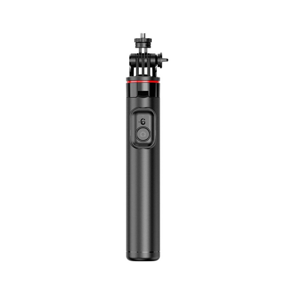 Teleskopstativ 1,3 m mit Doppellampe und Telefonhalter – Schwarz - Selfie-Stick mit LED Beleuchtung-2