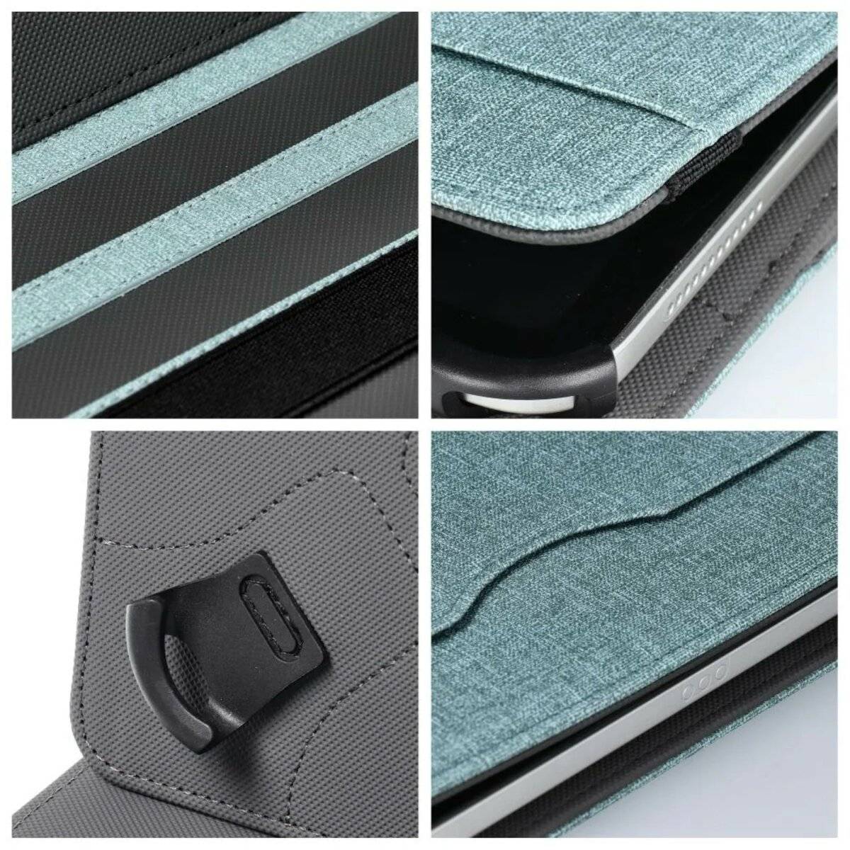 Universelle Hülle kompatibel mit 10 Zoll Tablet Schutzhülle mit Standfunktion Cover Grün-4